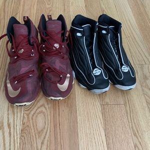 LeBron 13s r/g + Jordan's b/w